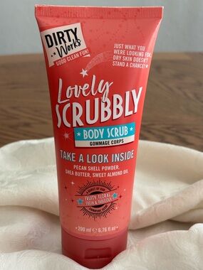 Dirty Works Lovely Scrubbly Body Scrub - Coral